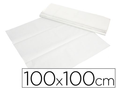 Toalhetes de papel branco em folhas 100x100 cm caixa de 400 unidades , Branca , 59944 , 8435022250102